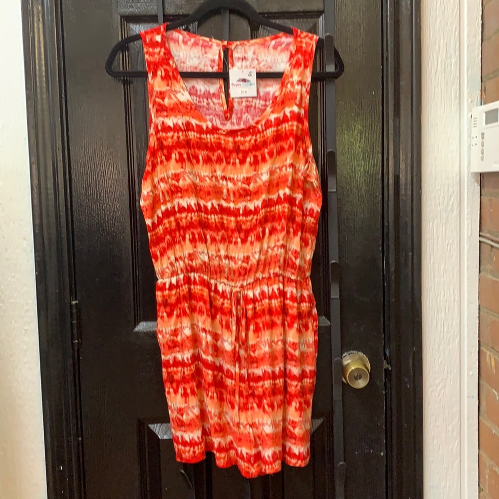 Lively Coral Romper